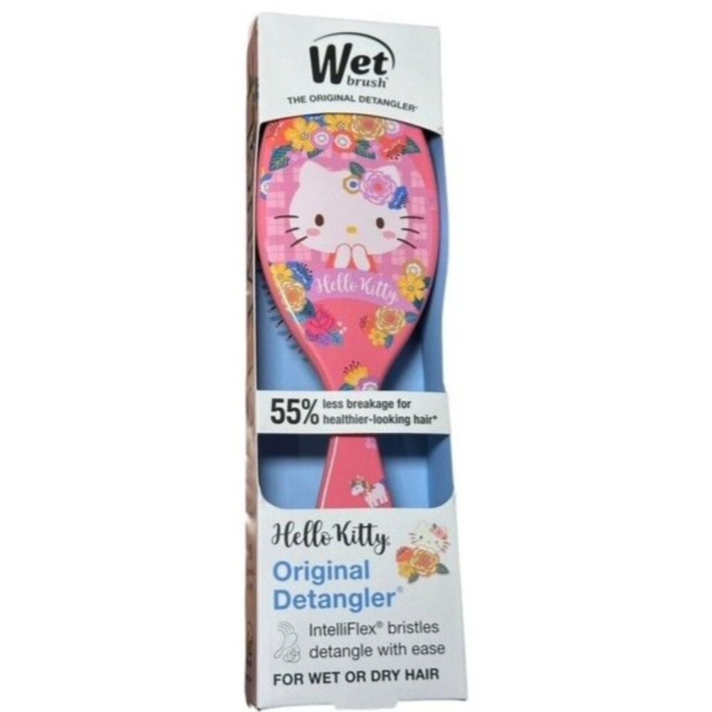 Hello‎ Kitty Sanrio x Wet Brush Original Detangler (Floral) SOLD OUT NEW IN BOX - Picture 4 of 10